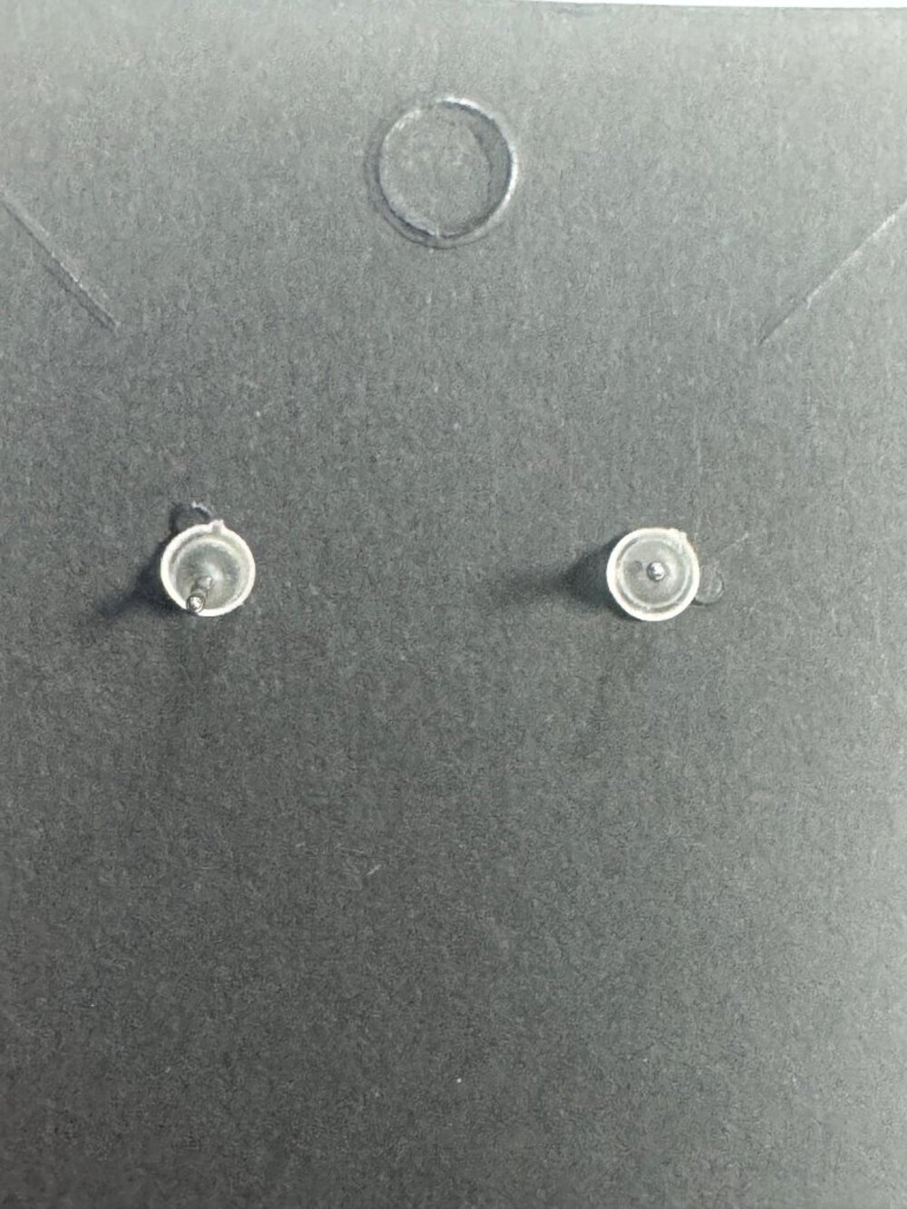 Scottie Dog Earrings Black & Silver Acrylic Red Collar Blue Eye Studs - Picture 4 of 4